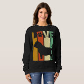 Sweatshirt Américain Pitbull Ou Bully Amoureux des chiens Ret (Devant entier)