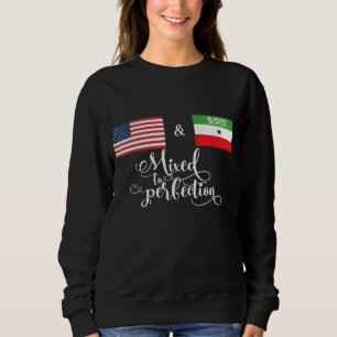 Sweatshirt Américain + Somaliland Mélangé Au Drapeau De La Pe
