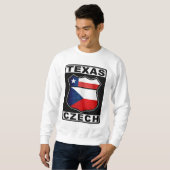 Sweatshirt Américain tchèque du Texas (Devant entier)
