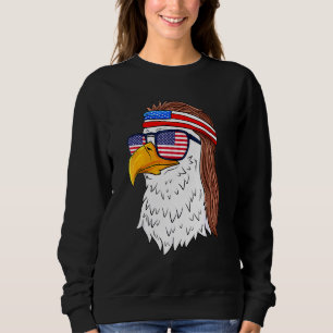 Sweatshirt American Bald Eagle Mullet 4 juillet Patriot améri