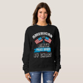 Sweatshirt American By Birth Police Officer By Choice US Amer (Devant entier)