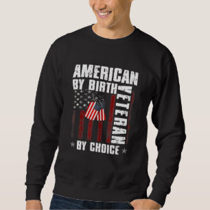 Sweatshirt American By Birth Vétérinaire By Choice Vétérinair