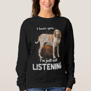 Sweatshirt American English Coonhound Dog Je Vous Entends Ne