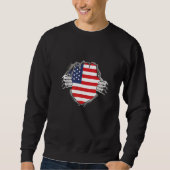 Sweatshirt American flag   (Devant)