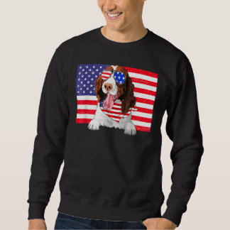 Sweatshirt American Flag 4th Of July English Springer Spaniel
