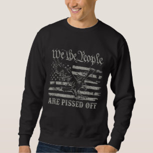 Sweatshirt American Flag Bald Eagle Nous, Les Gens, Nous Somm
