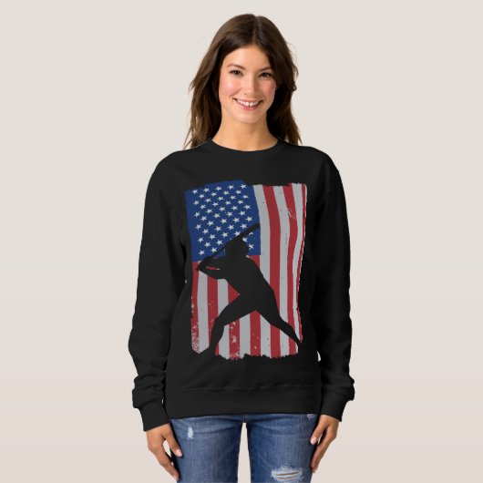 Sweatshirt American Flag Baseball (Devant entier)