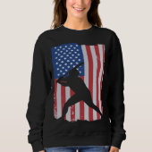 Sweatshirt American Flag Baseball (Devant)