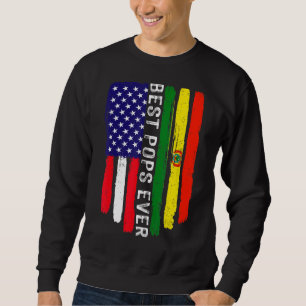 Sweatshirt American Flag & Bolivia Drapeau Meilleures pop Jam