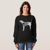 Sweatshirt American Flag Coonhound For Plott Bluetick Redbone (Devant entier)