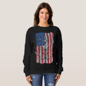 Sweatshirt American Flag Deer Hunting (Devant entier)