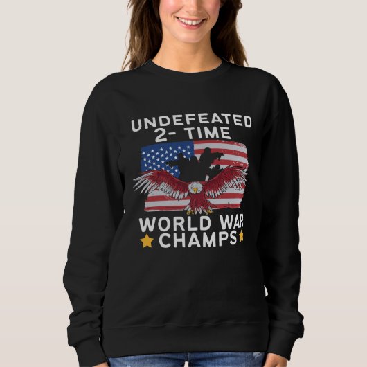 Sweatshirt American Flag Eagle World Champs (Devant)