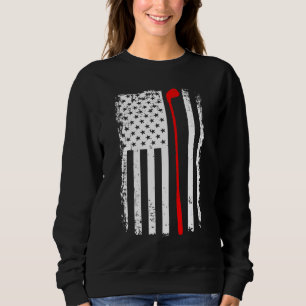 Sweatshirt American Flag Golf Team Retro Golf