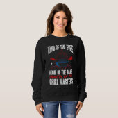 Sweatshirt American Flag Land Of The Free Grill Master 4th Of (Devant entier)