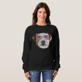Sweatshirt American Flag Parson Russell Terrier Dog America P (Devant entier)