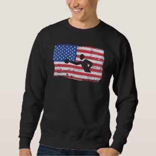 Sweatshirt American Flag Patriotique American Ping Pong Table