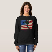 Sweatshirt American Flag Skate Skateboarding Skateboard Patri (Devant entier)