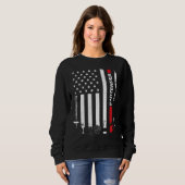 Sweatshirt American Flag With Bartender  For Women Men (Devant entier)