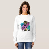 Sweatshirt American Football Grungy Couleurs Splashes (Devant entier)