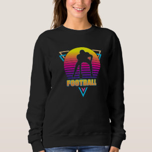 Sweatshirt American Football Player Vintage Retro 80s Style V