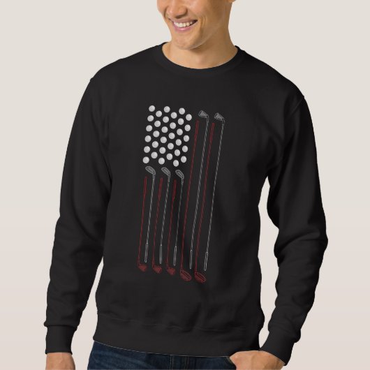Sweatshirt American Golfer Golf Club Usa Drapeau Golf Co (Devant)
