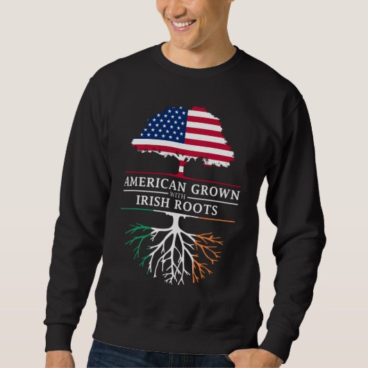 Sweatshirt American Groot with Irish Roots - Irlande (Devant)