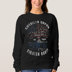 Sweatshirt American Grosse Finlandaise Racines Graphic Suomi
