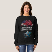 Sweatshirt American Grosses avec racines bavaroises - Bavière (Devant entier)