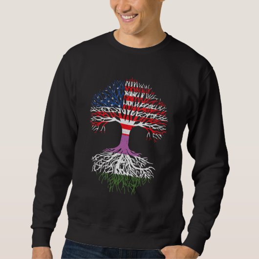 Sweatshirt American Grosses Lgbt Q Genre Queer Roots Pride Fl (Devant)