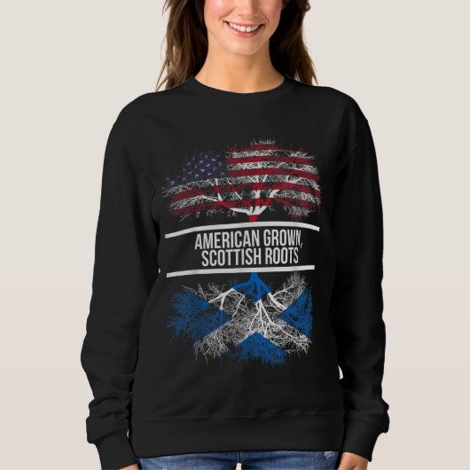 Sweatshirt American Grosses Scottish Roots - Drapeau américai (Devant)