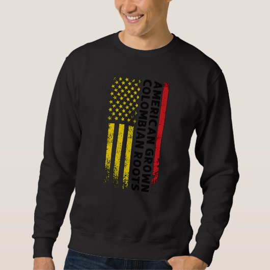 Sweatshirt American Growm Colombian Roots Colombie Colombie (Devant)