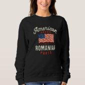Sweatshirt American Grown with Romanian Parts Patriotic Natio (Devant)