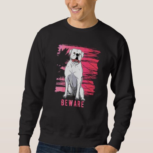 Sweatshirt American Old Southern White Bulldog Vintage 15 (Devant)