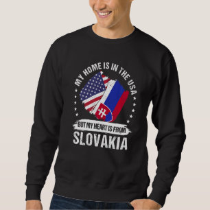 Sweatshirt American Patriot Slovakia Flag