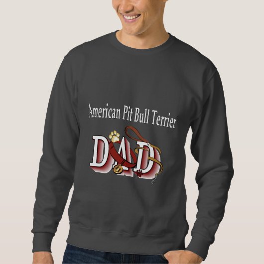 Sweatshirt American Pit Bull Terrier Papa (Devant)