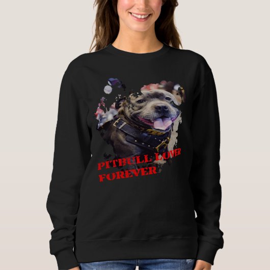 Sweatshirt American Pitbull Pit Bull Lover Terrier Mom Enk Sp (Devant)