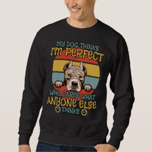 Sweatshirt American Pitbull Terrier Mon Chien Pense Que Je Su