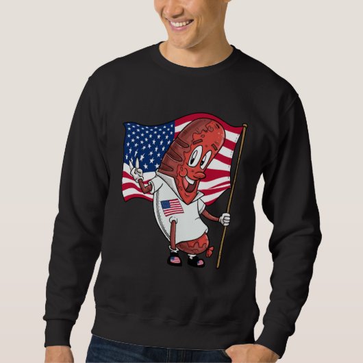 Sweatshirt American pork roast sausage (Devant)