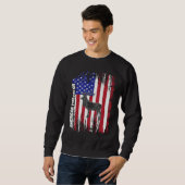 Sweatshirt American Predator Patriotic American Flag ELK Hunt (Devant entier)