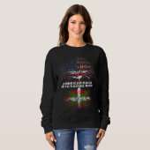 Sweatshirt American Raised with Basque Roots (Devant entier)