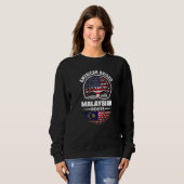 Sweatshirt American Raised With Malaysian Roots Malaysia Mala (Devant entier)