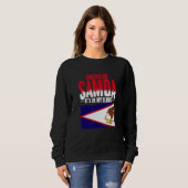 Sweatshirt American Samoa In My Blood Samoa Pride Roots Ameri (Devant entier)