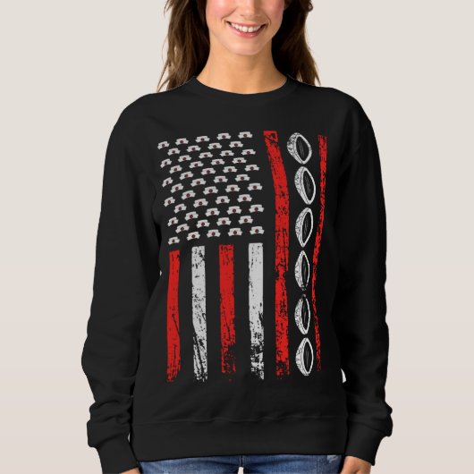 Sweatshirt American Sports Flag National Nurses Day Rugby Foo (Devant)