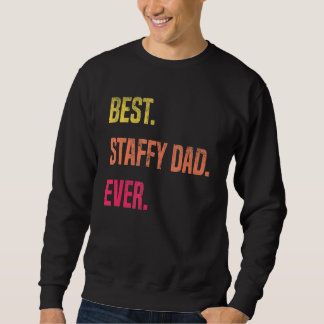 Sweatshirt American Staffordshire Chien Papa Personnel de Fêt
