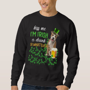 Sweatshirt American Staffy M'Embrasse Je Suis Irlandais Ou Ir