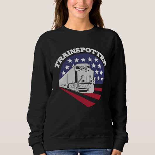 Sweatshirt American Trainspotter Train America Trainspotting  (Devant)