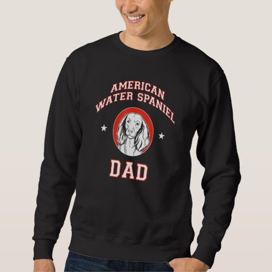 Sweatshirt American Water Spaniel Papa (Devant)
