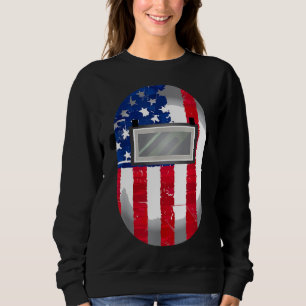 Sweatshirt American Welder Us Drapeau Soudage Hood Cadeau J4t