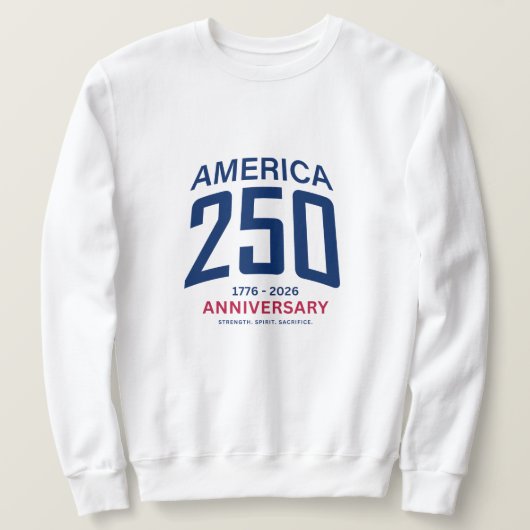 Sweatshirt America's 250th Anniversary (Design devant)