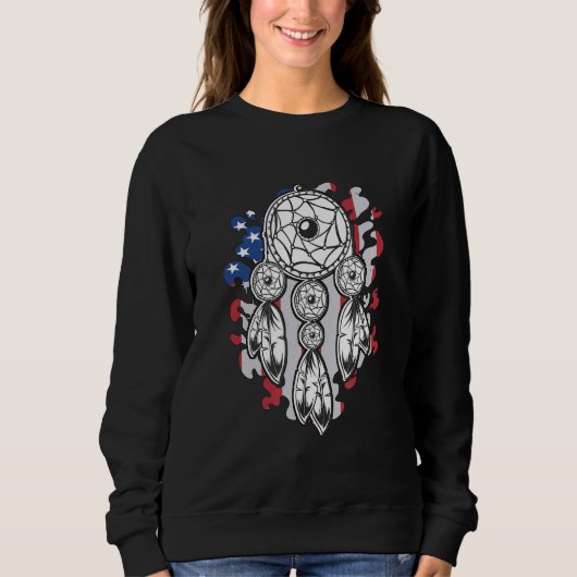 Sweatshirt Amérindien Fier Dreamcatcher (Devant)